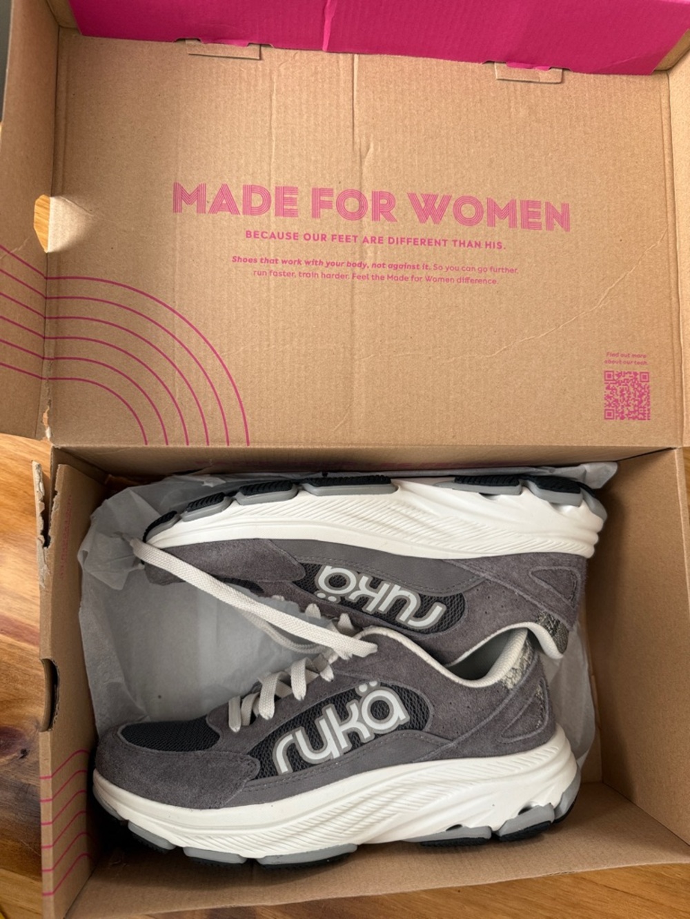 Ryka Women's Gray Suede & Mesh Sneakers with White Sole